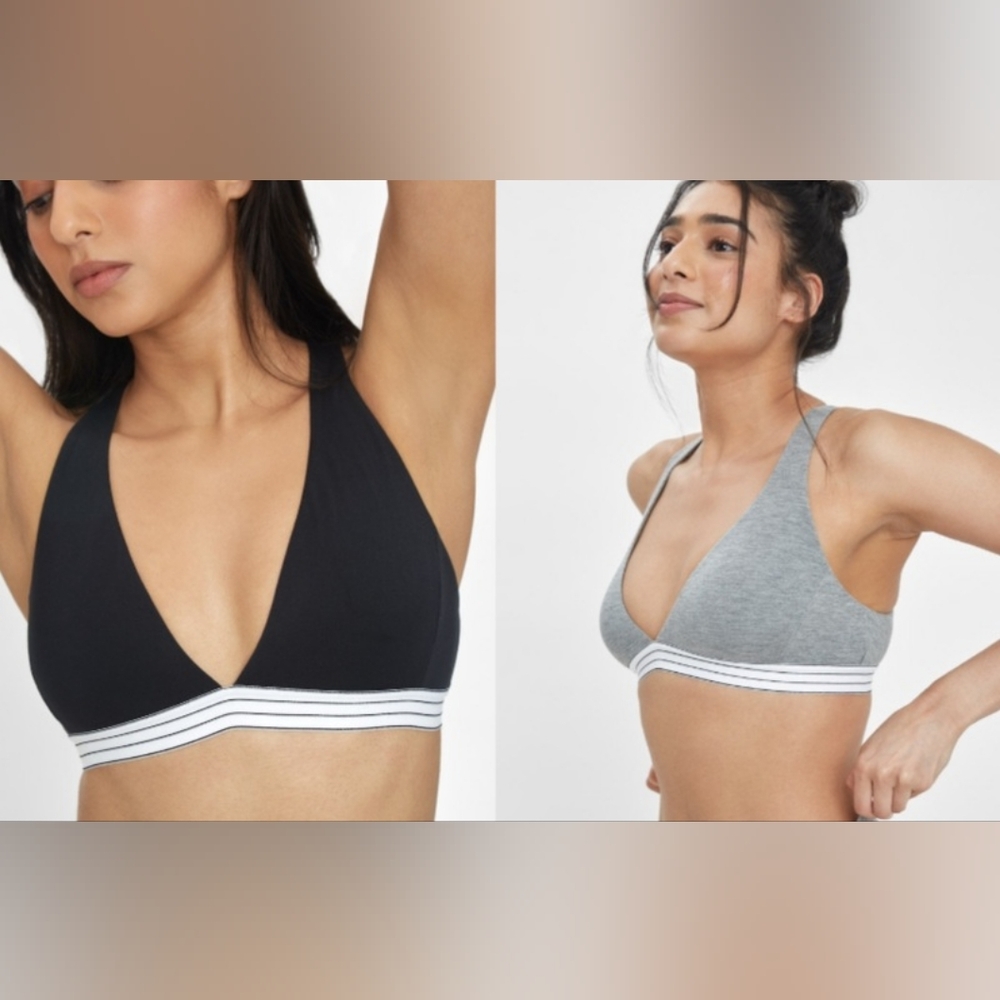 Women's Lively Cross Back Bralettes - Set of 2.